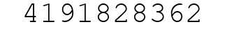 Number 4191828362.