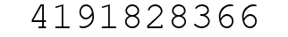 Number 4191828366.