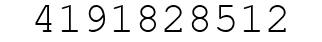 Number 4191828512.