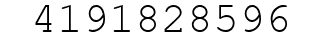 Number 4191828596.