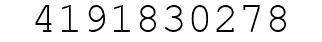 Number 4191830278.