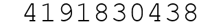 Number 4191830438.