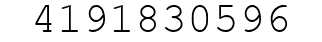 Number 4191830596.