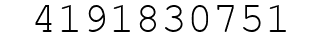 Number 4191830751.