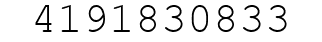 Number 4191830833.