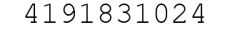 Number 4191831024.