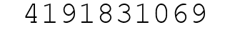 Number 4191831069.