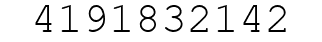 Number 4191832142.