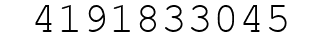 Number 4191833045.