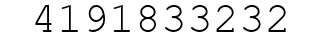 Number 4191833232.