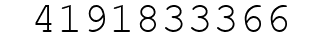 Number 4191833366.