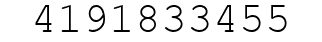 Number 4191833455.