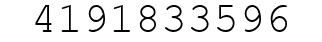 Number 4191833596.
