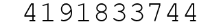 Number 4191833744.