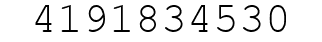 Number 4191834530.
