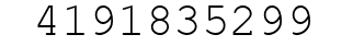 Number 4191835299.