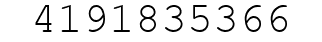 Number 4191835366.
