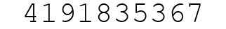 Number 4191835367.