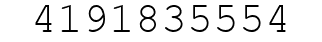 Number 4191835554.