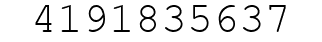 Number 4191835637.