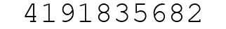 Number 4191835682.