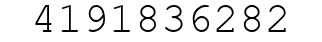 Number 4191836282.