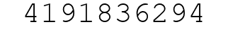 Number 4191836294.