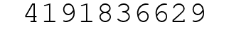 Number 4191836629.