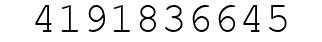 Number 4191836645.