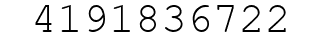 Number 4191836722.