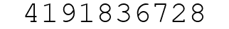 Number 4191836728.