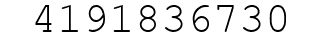 Number 4191836730.