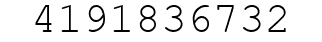 Number 4191836732.