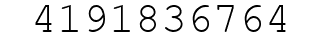 Number 4191836764.