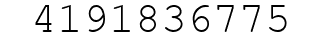 Number 4191836775.