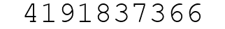 Number 4191837366.
