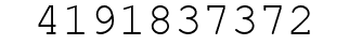 Number 4191837372.