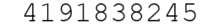 Number 4191838245.