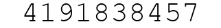 Number 4191838457.