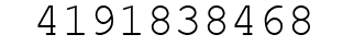 Number 4191838468.
