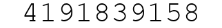Number 4191839158.