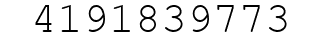 Number 4191839773.