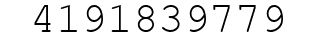 Number 4191839779.