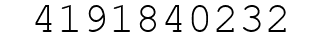 Number 4191840232.