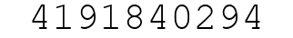 Number 4191840294.