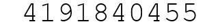 Number 4191840455.