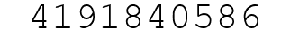 Number 4191840586.