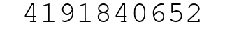 Number 4191840652.