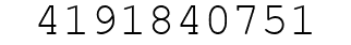 Number 4191840751.
