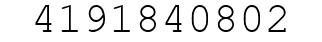 Number 4191840802.